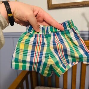 TBBC Colorful Plaid Baby Shorts